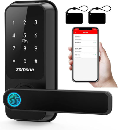 Smart Door Lock with Handle with Fingerprint Keyless