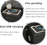 Smart Nightstand Usb Wireless Charger Table