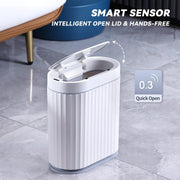 Bathroom Motion Sensor Trash can 2 Gallon Automatic Garbage